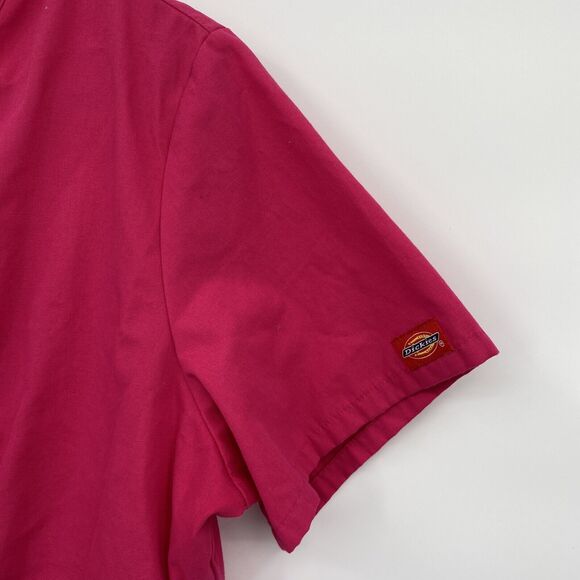 Dickies Womens Classic Fit Short Sleeve Empire Waist Mock Wrap Scrub Top Medium - Picture 5 of 9